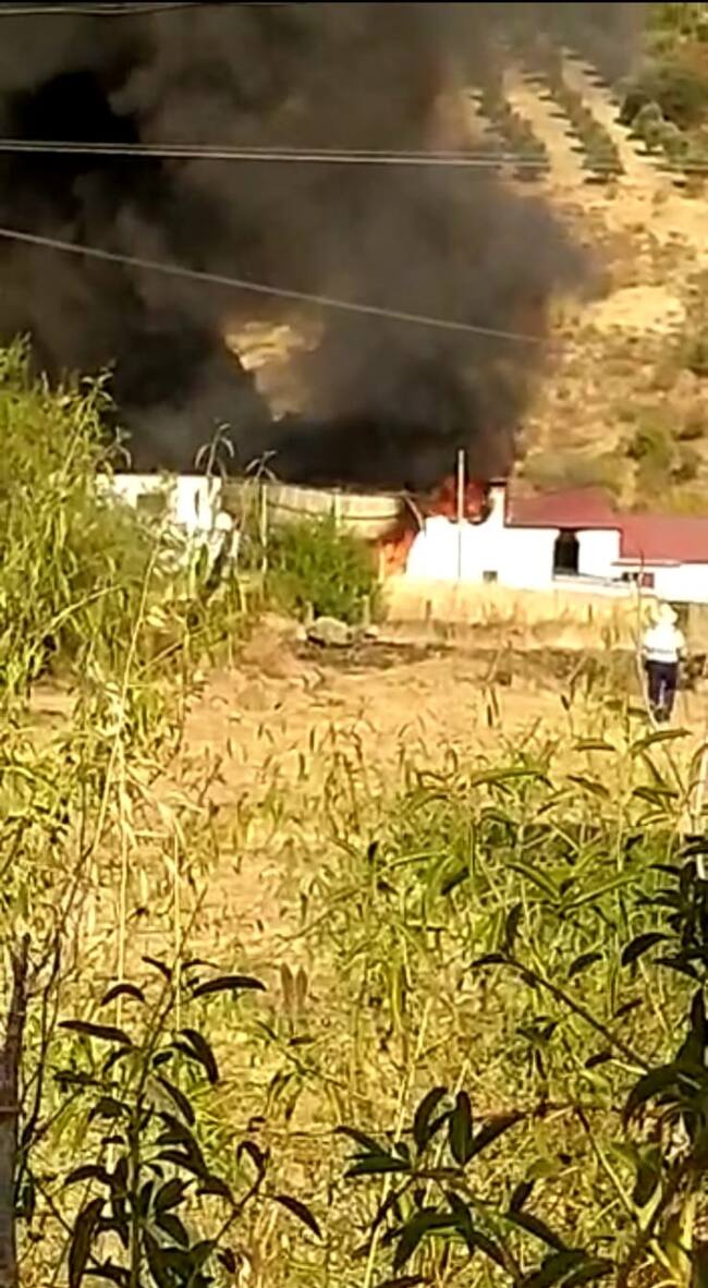 Incendio en el matadero de La Nava de Ricomalillo