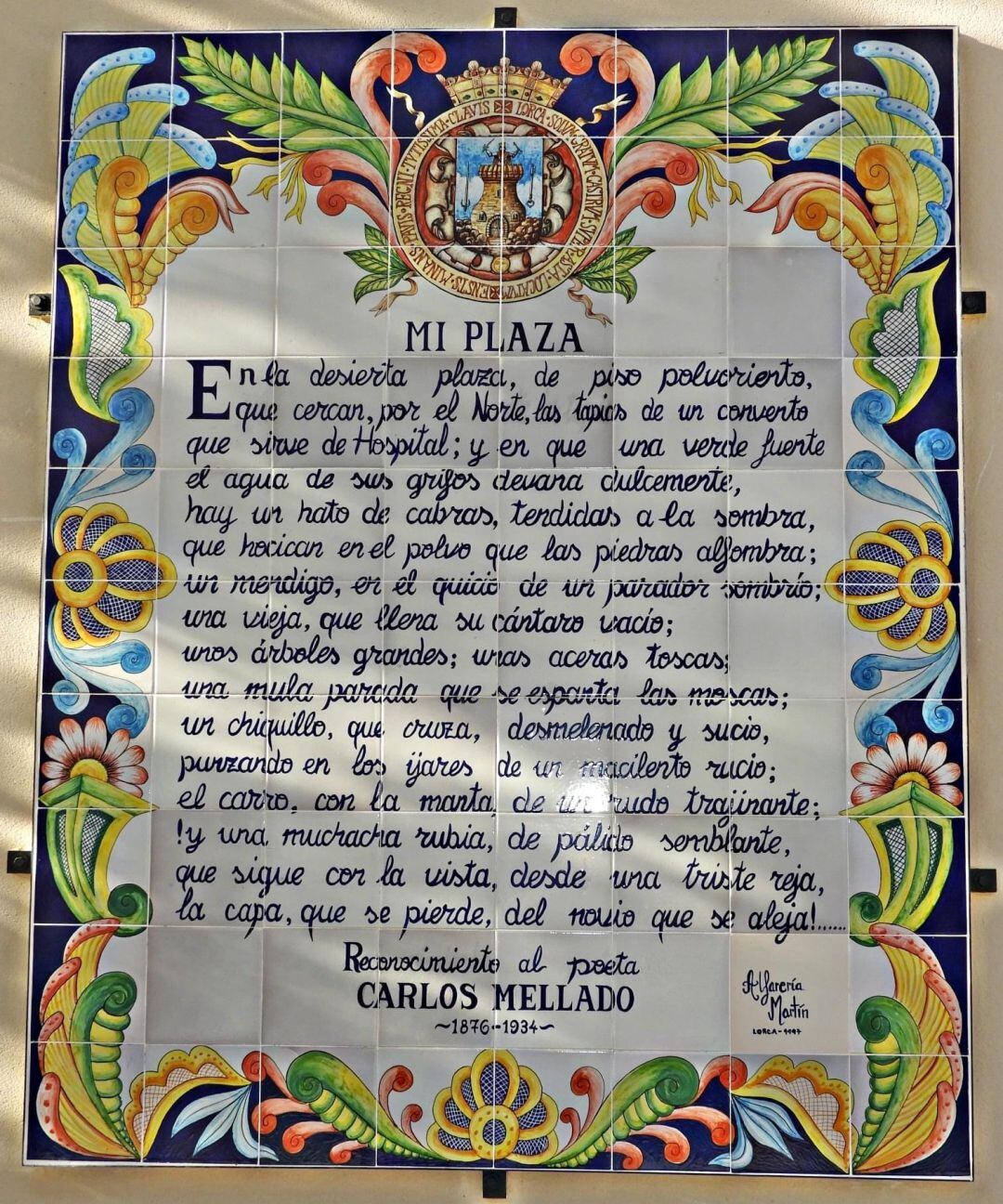 Poema &#039;Mi plaza&#039;