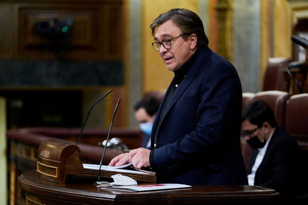 Tomás Guitarte, de Teruel Existe, en el Congreso de los Diputados