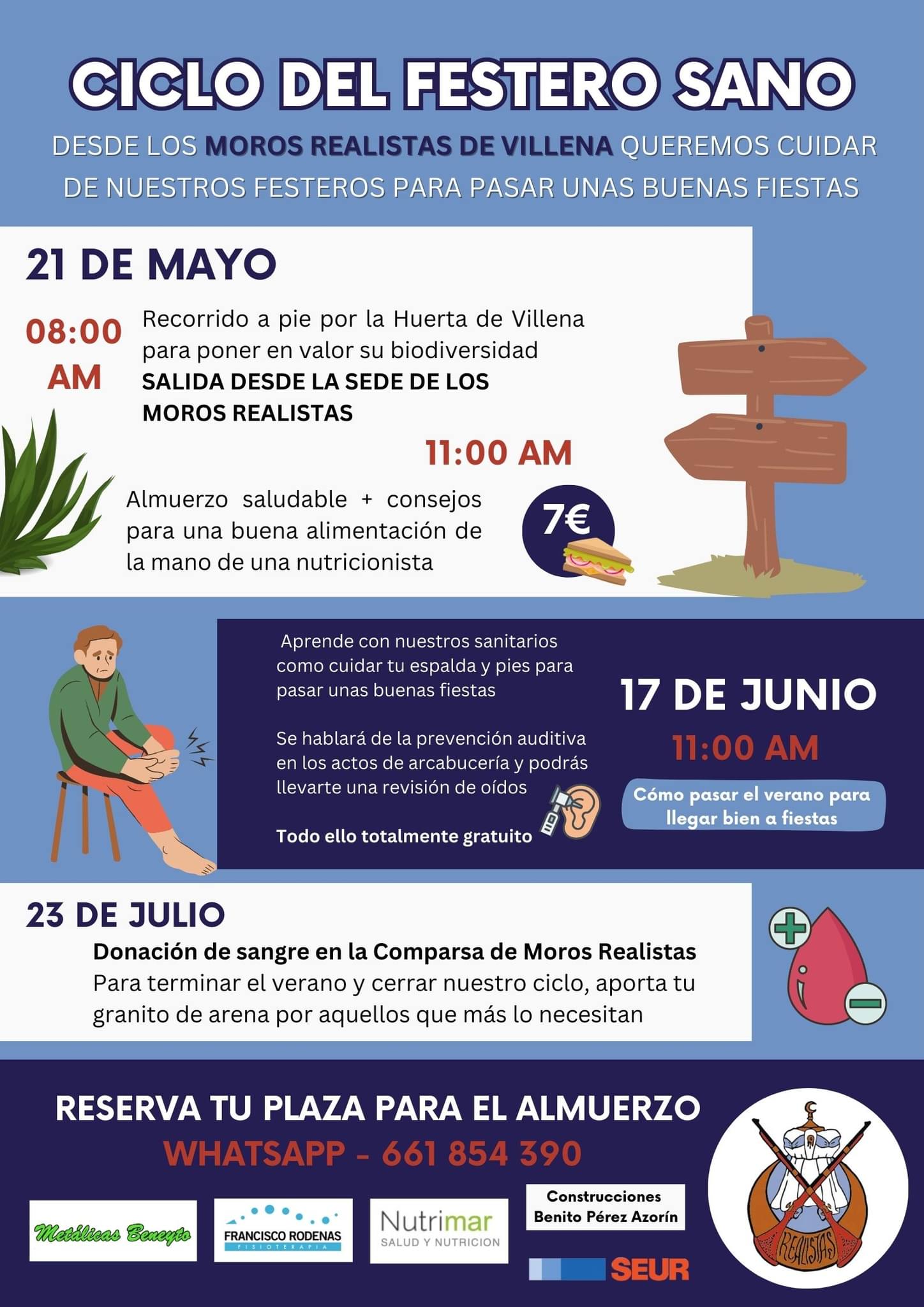 Cartel de las actividades