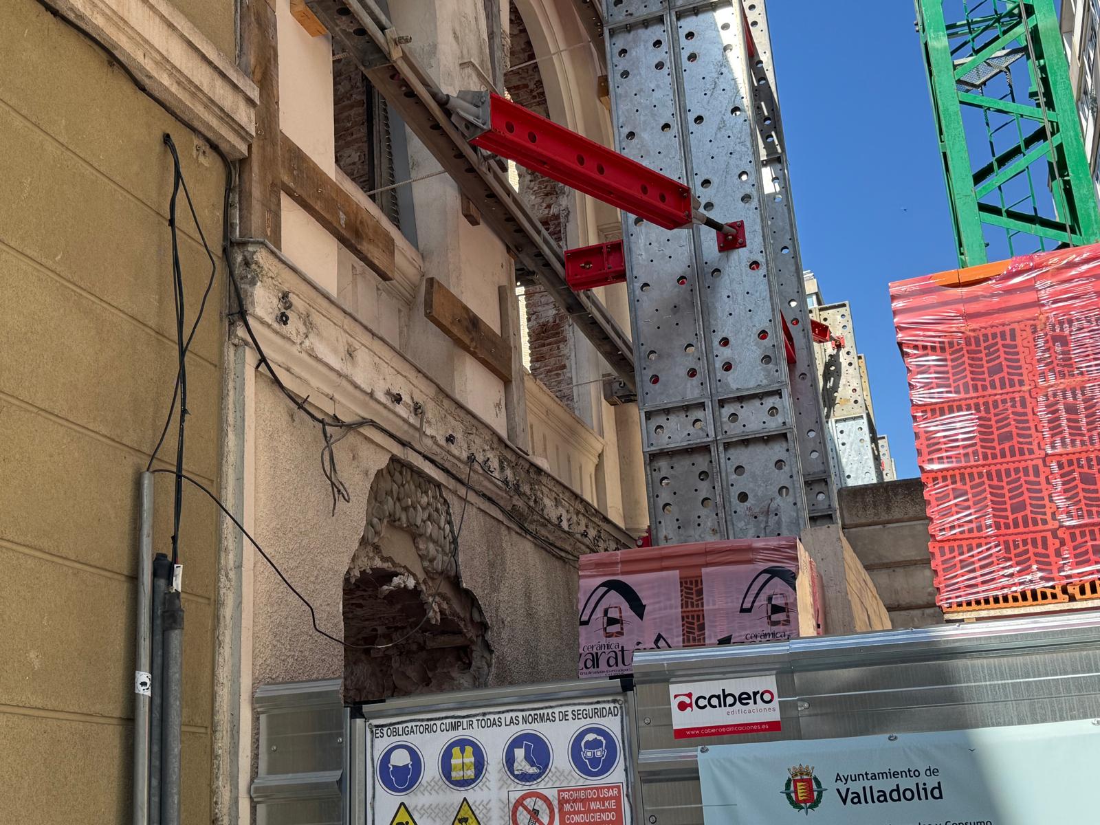 Obras de restauración del Teatro Lope de Vega en Valladolid