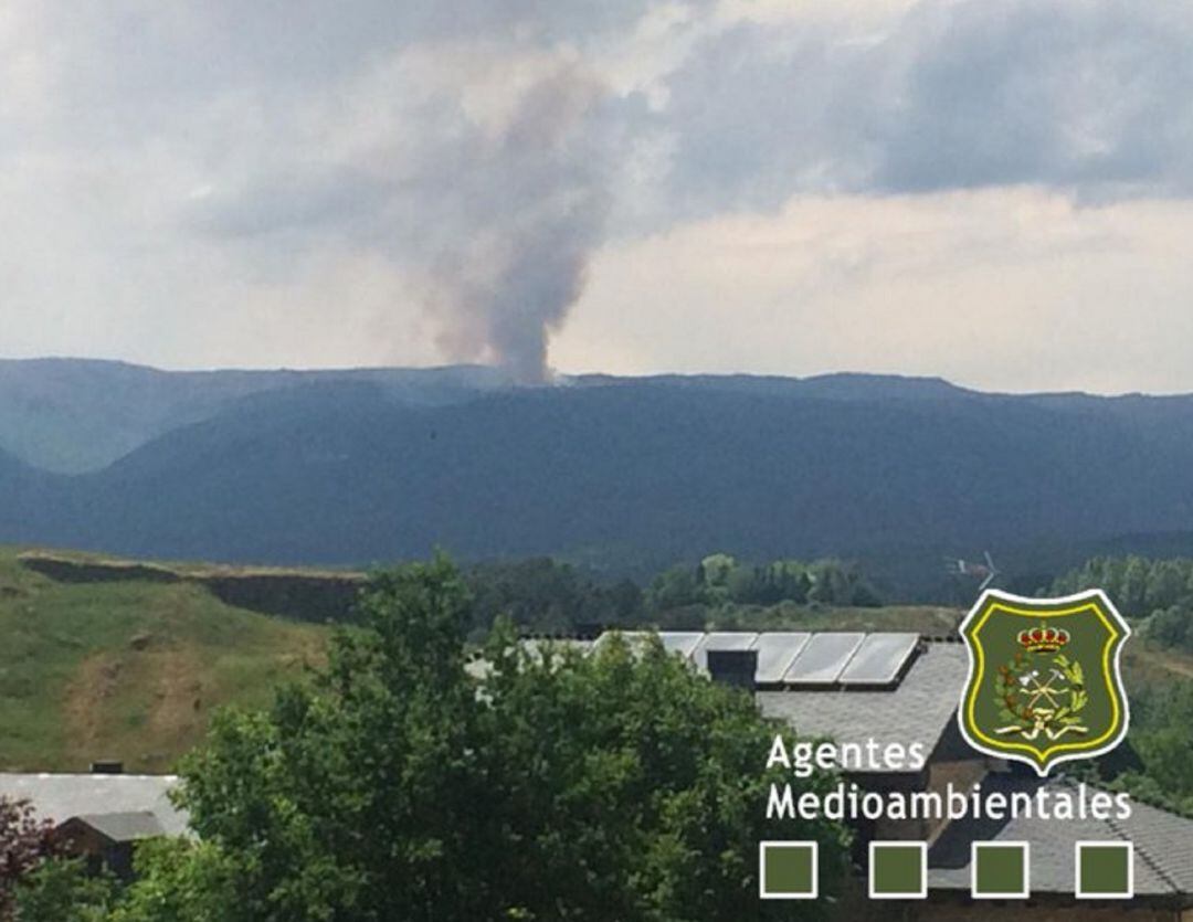Incendo forestal en Sotillo de Sanabria