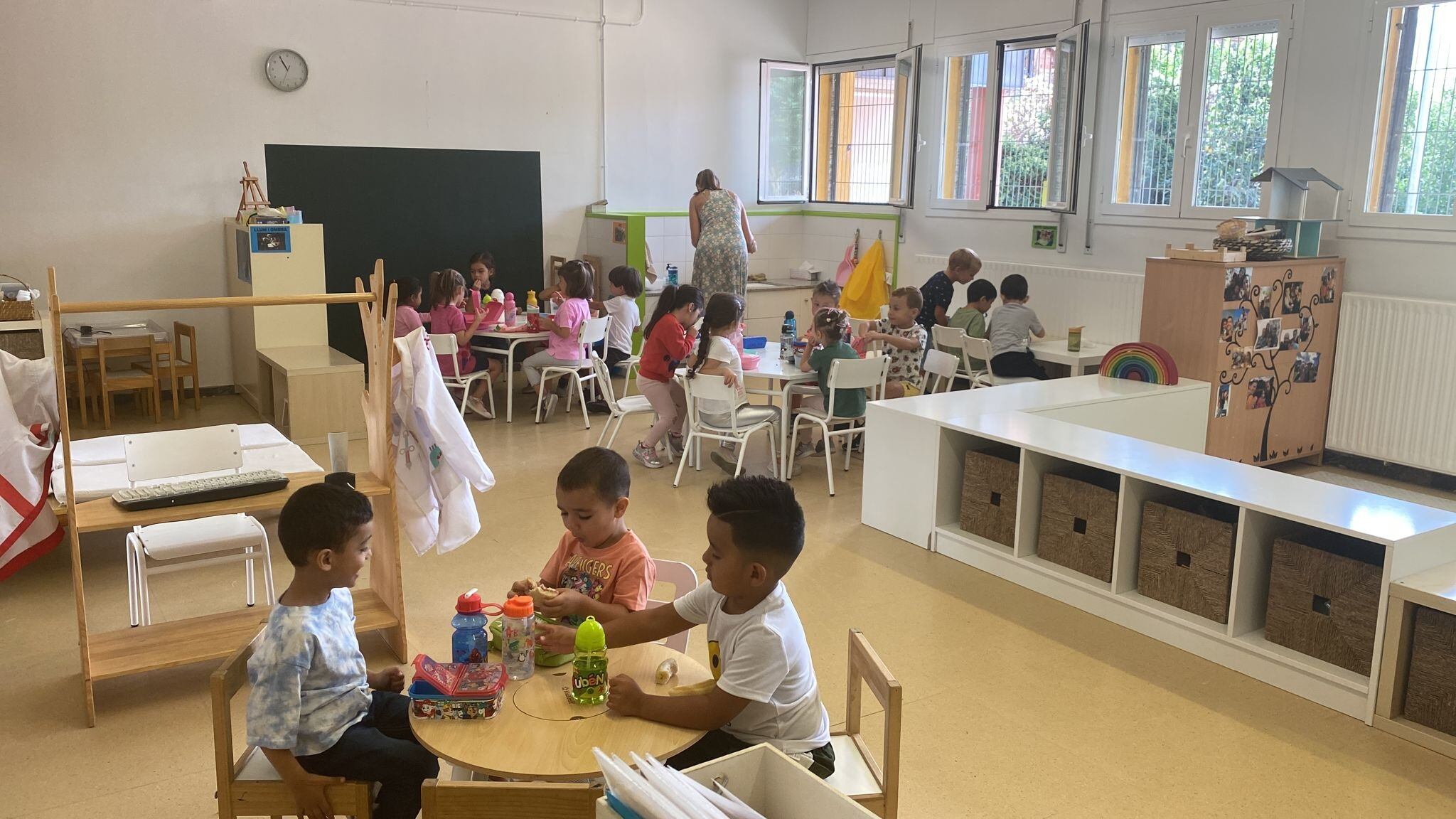 Inici de curs en una escola de la demarcació de Lleida. En moltes escoles no hi ha aire condicionat a les aules.
