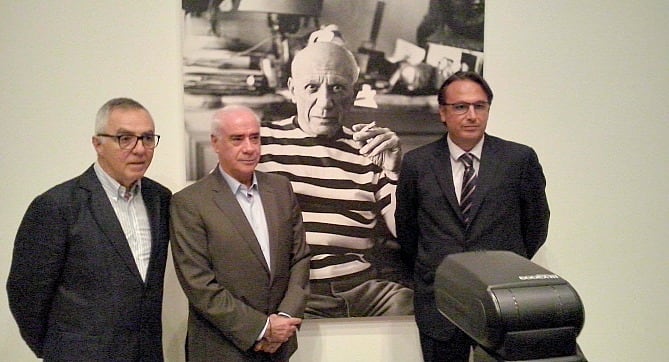 Presentación del convenio en el Museo Picasso