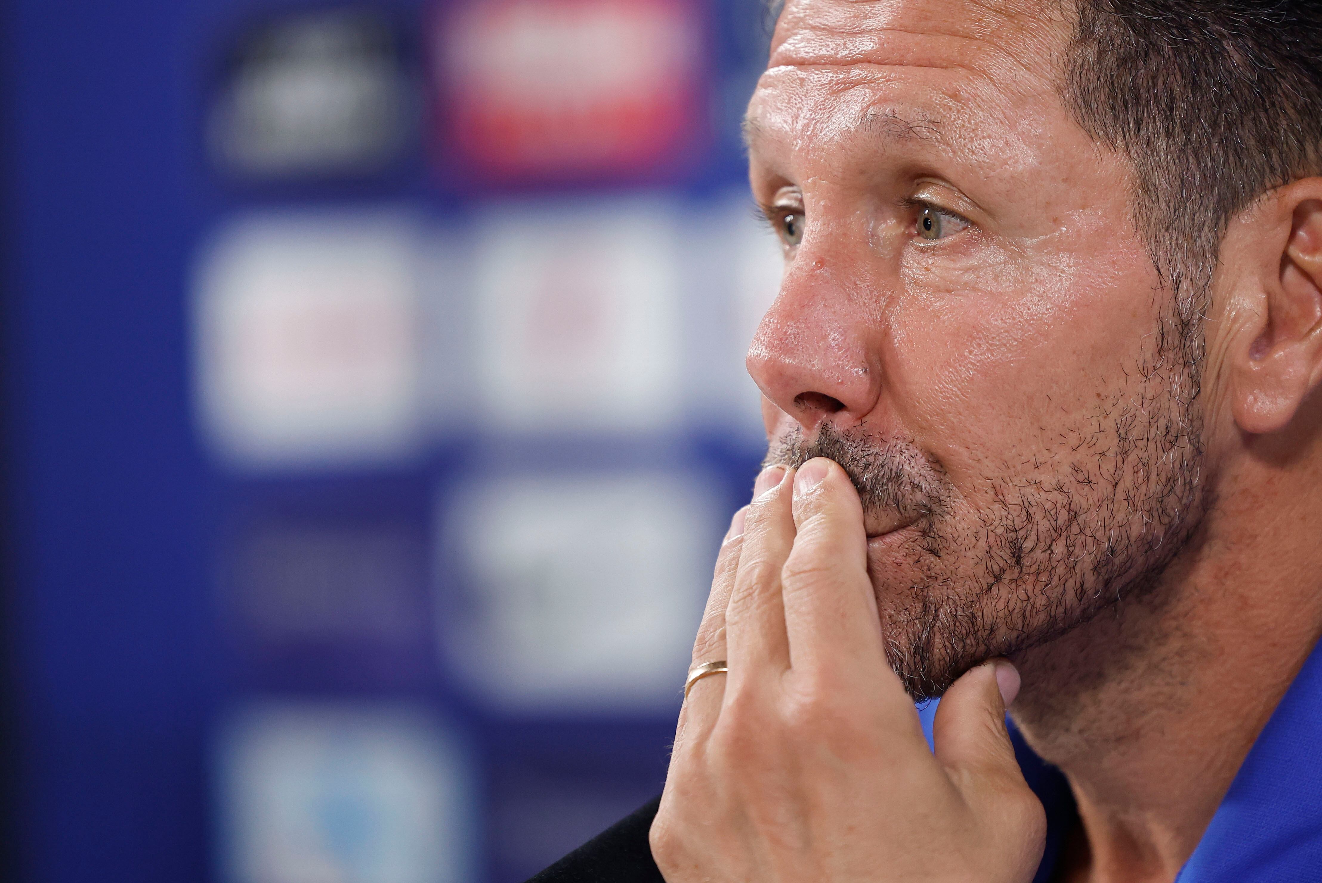 Diego Pablo Simeone, entrenador del Atlético de Madrid