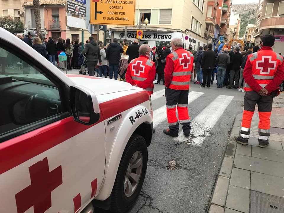 Voluntarios de Cruz Roja