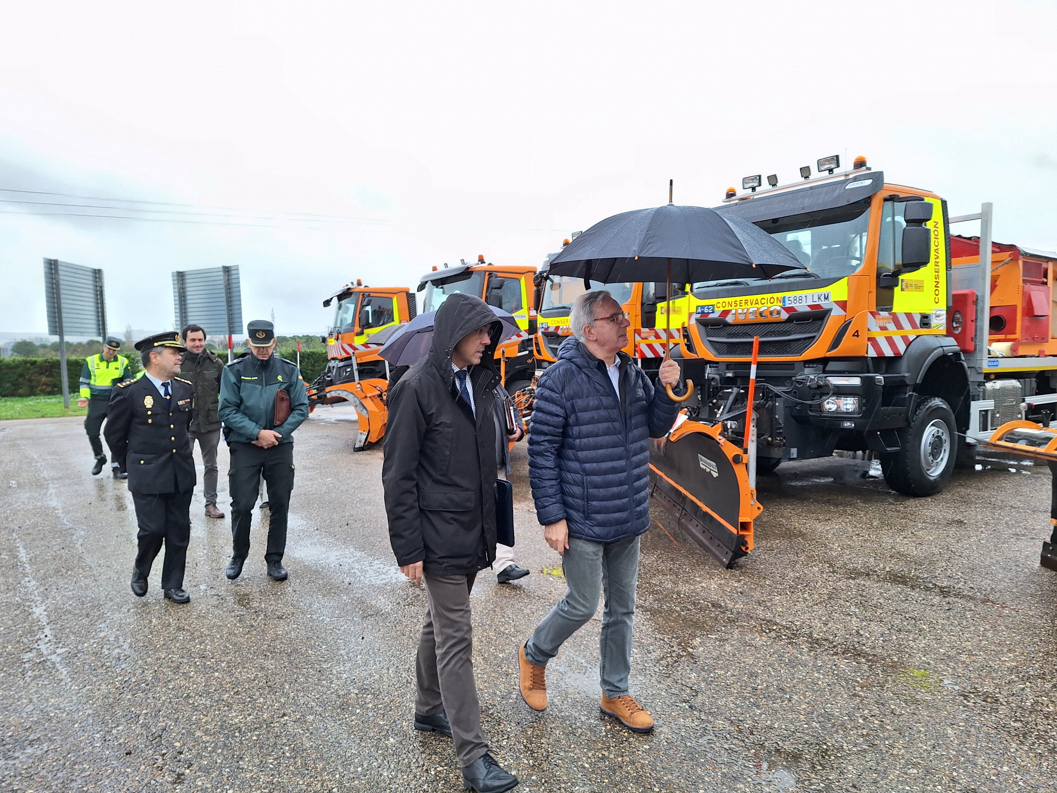 El Gobierno de España dispone en Palencia de 70 personas y 23 quitanieves para hacer frente a la temporada invernal en los 448 kilómetros de la Red de Carreteras del Estado