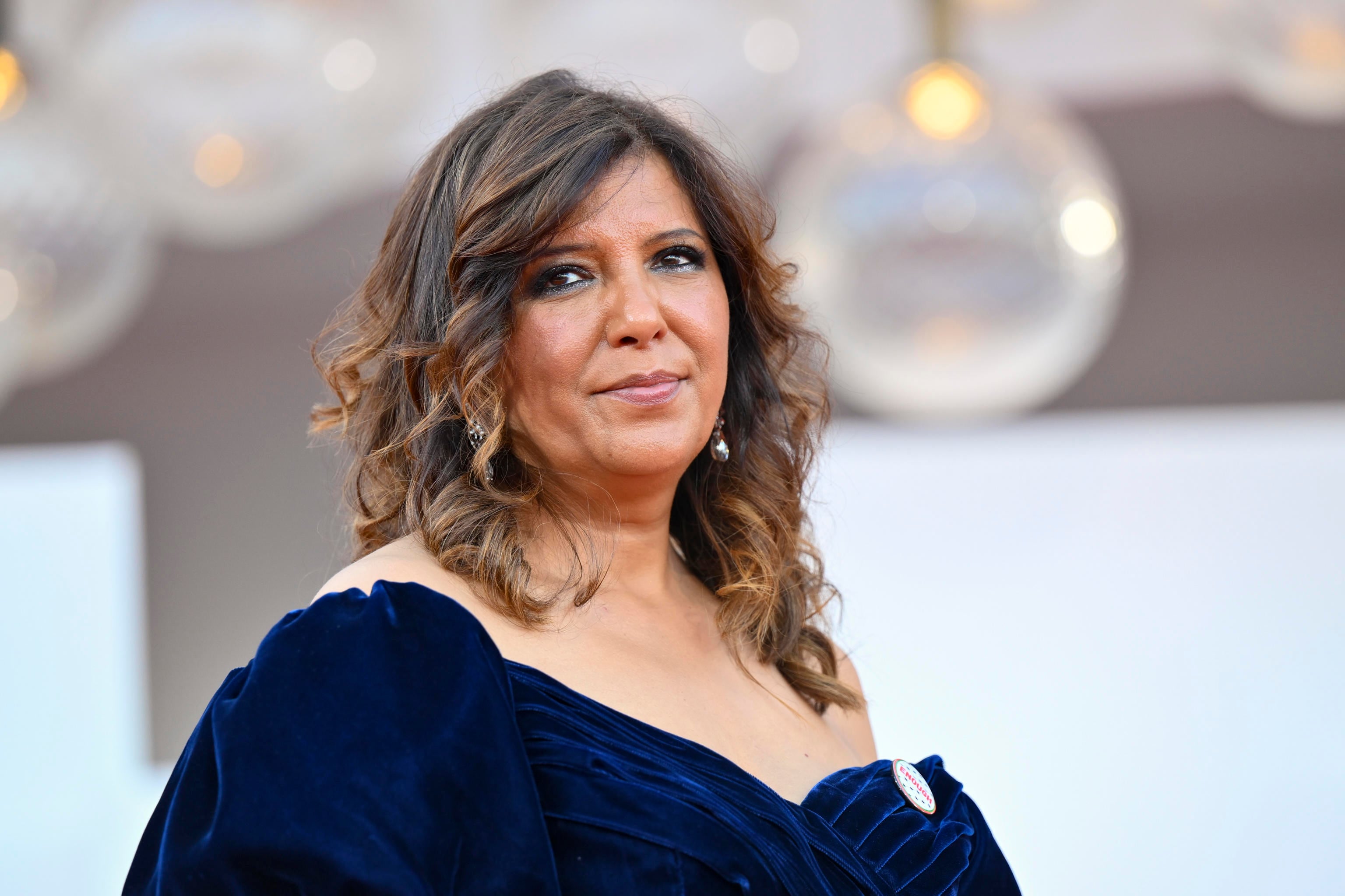 VENICE (Italy), 06/09/2025.- Tunisian director Kaouther Ben Hania arrives for the closing and awards ceremony of the 82nd annual Venice International Film Festival, in Venice, Italy, 06 September 2025. (Cine, Cine, Italia, Venecia) EFE/EPA/ETTORE FERRARI