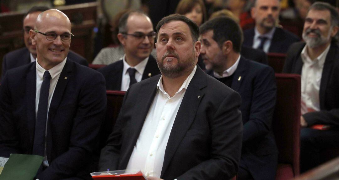 Junqueras durante el juicio en el Supremo