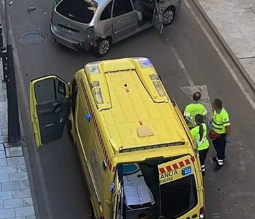 Accidente en la calle Santa Paula