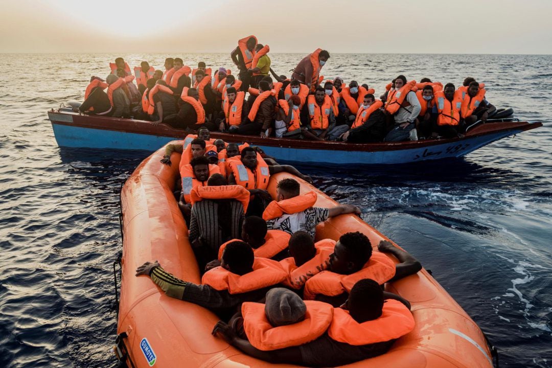 El barco de rescate Ocean Viking, de la organización humanitaria SOS Méditerranée y el único que opera en estos momentos en el Mediterráneo Central