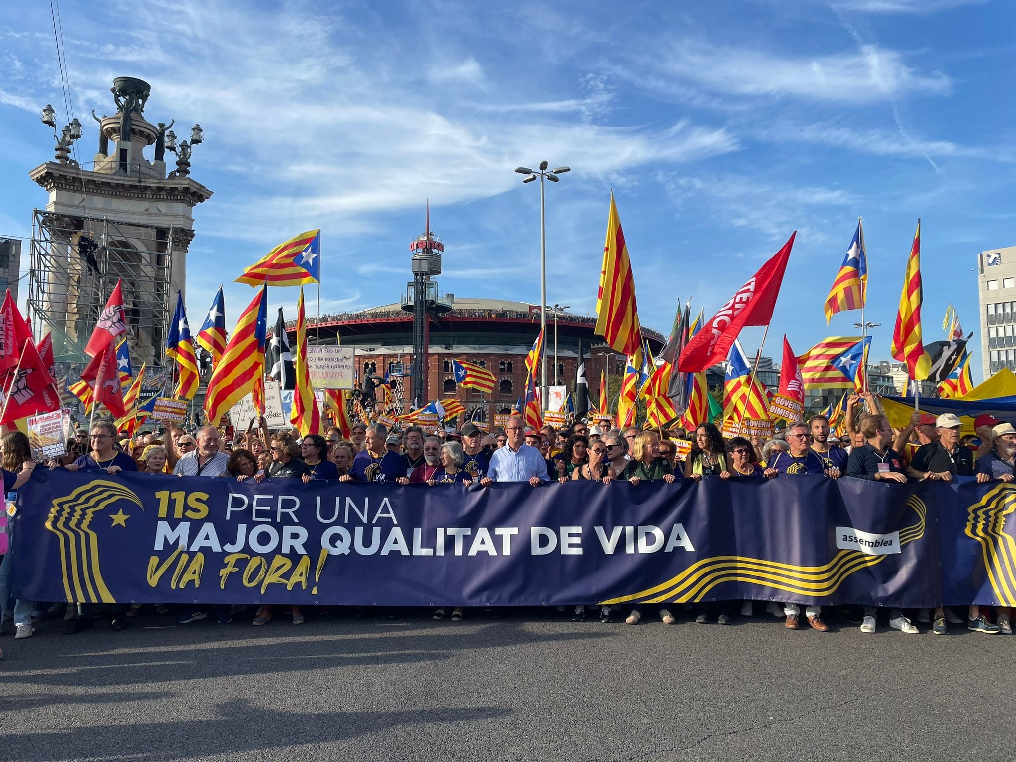 Manifestación independentista. Diada 2023