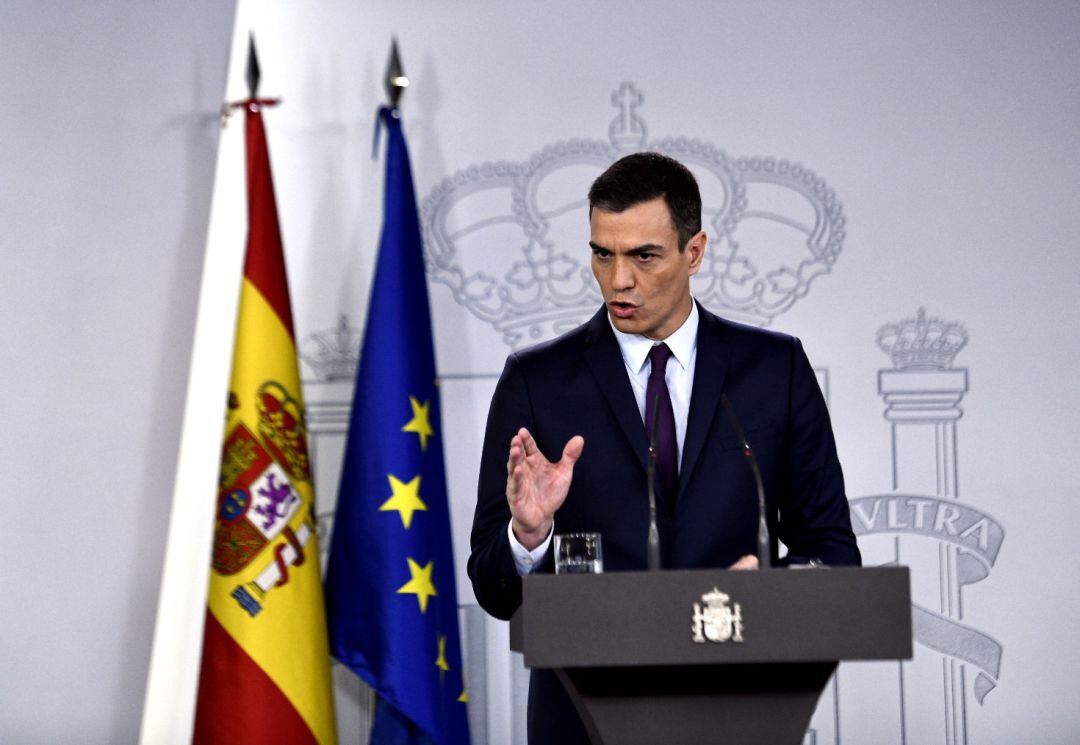 El presidente del Gobierno, Pedro Sánchez, anuncia que habrá eleciones generales el 28 de abril de 2019