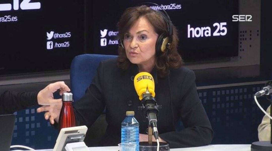 La vicepresidenta del Gobierno en funciones Carmen Calvo.