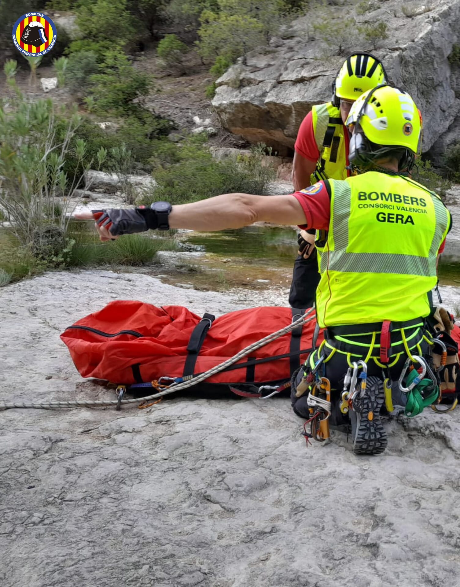 Rescate en "Los Charcos" de Quesa
