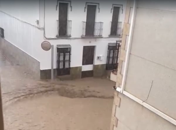 Tromba de agua en Sierra de Yeguas (Málaga)