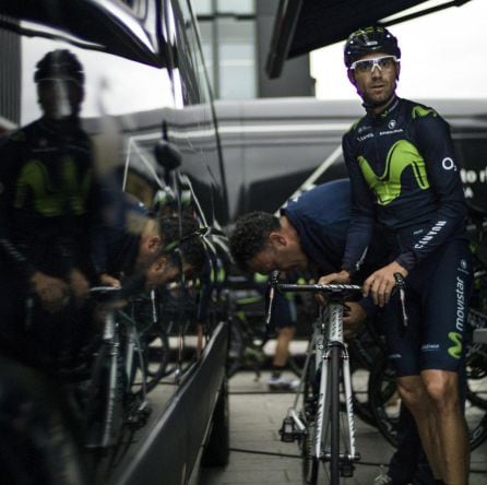 Alejandro Valcerde, en la presentación de los equipos del Tour.