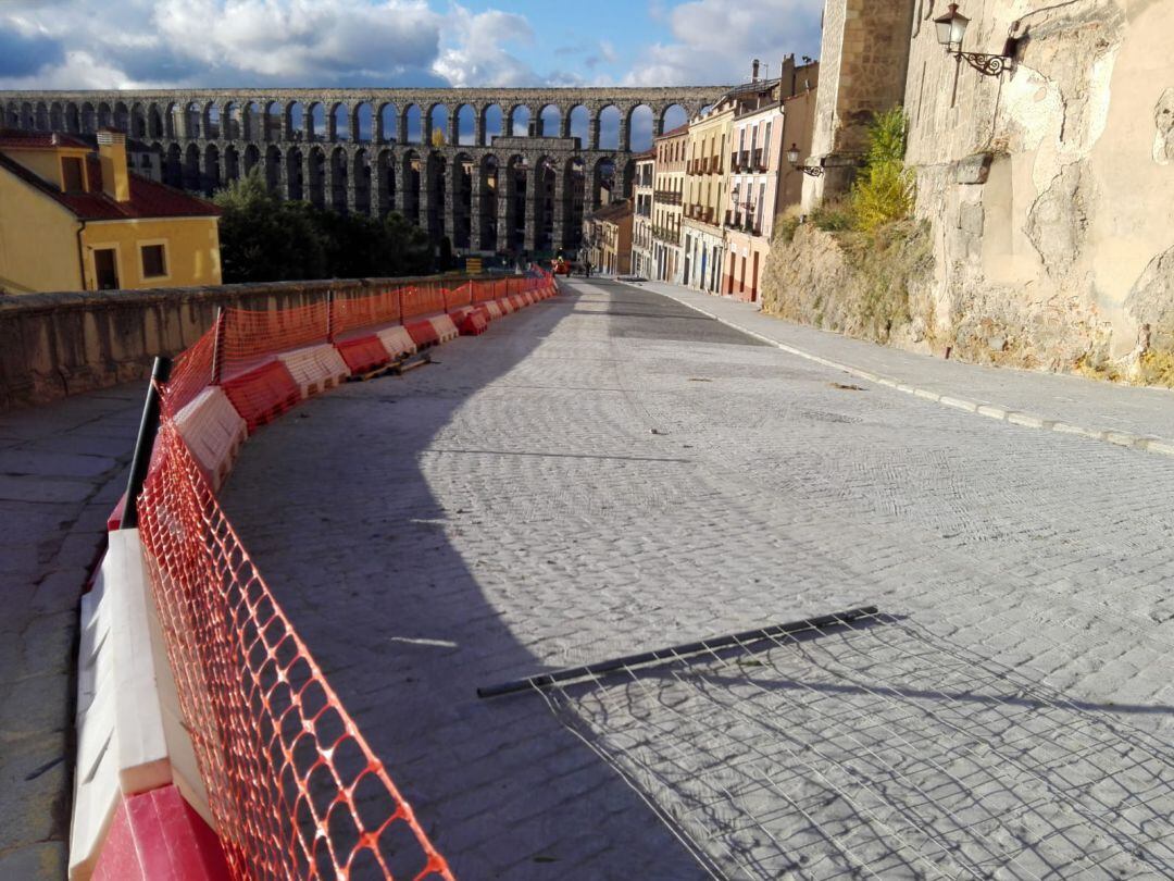 Obras en la calle San Juan