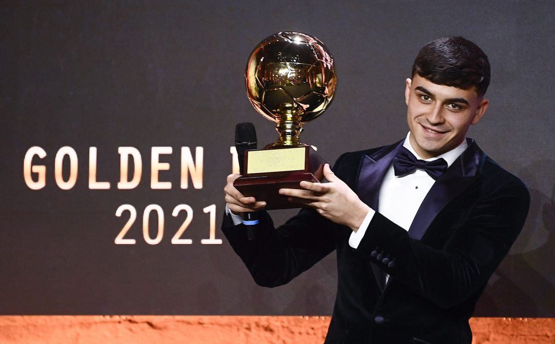 El blaugrana Pedri rep el premi &#039;Golden Boy&#039;