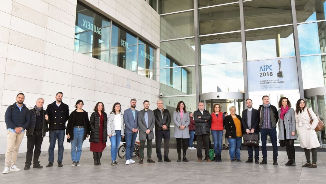 Reunión del gobierno del Ayuntamiento de València en el Palacio de Congresos