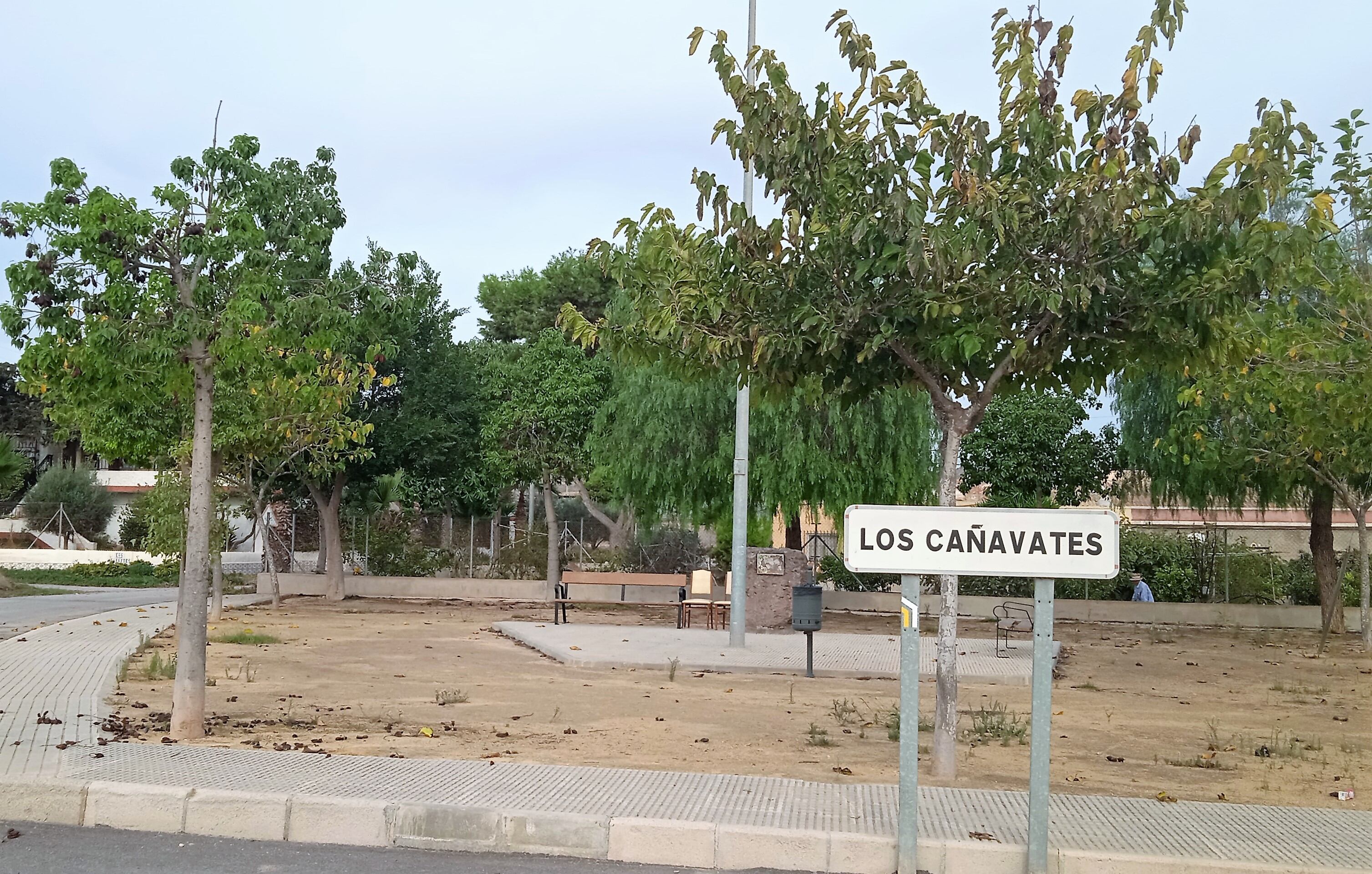 2022. Plaza de Los Cañavates. Diseminado situado en la histórica Diputación de los Puertos de Santa Barbara. Núcleo original del asentamiento del "primer Cañavate" del Oeste Cartagenero.