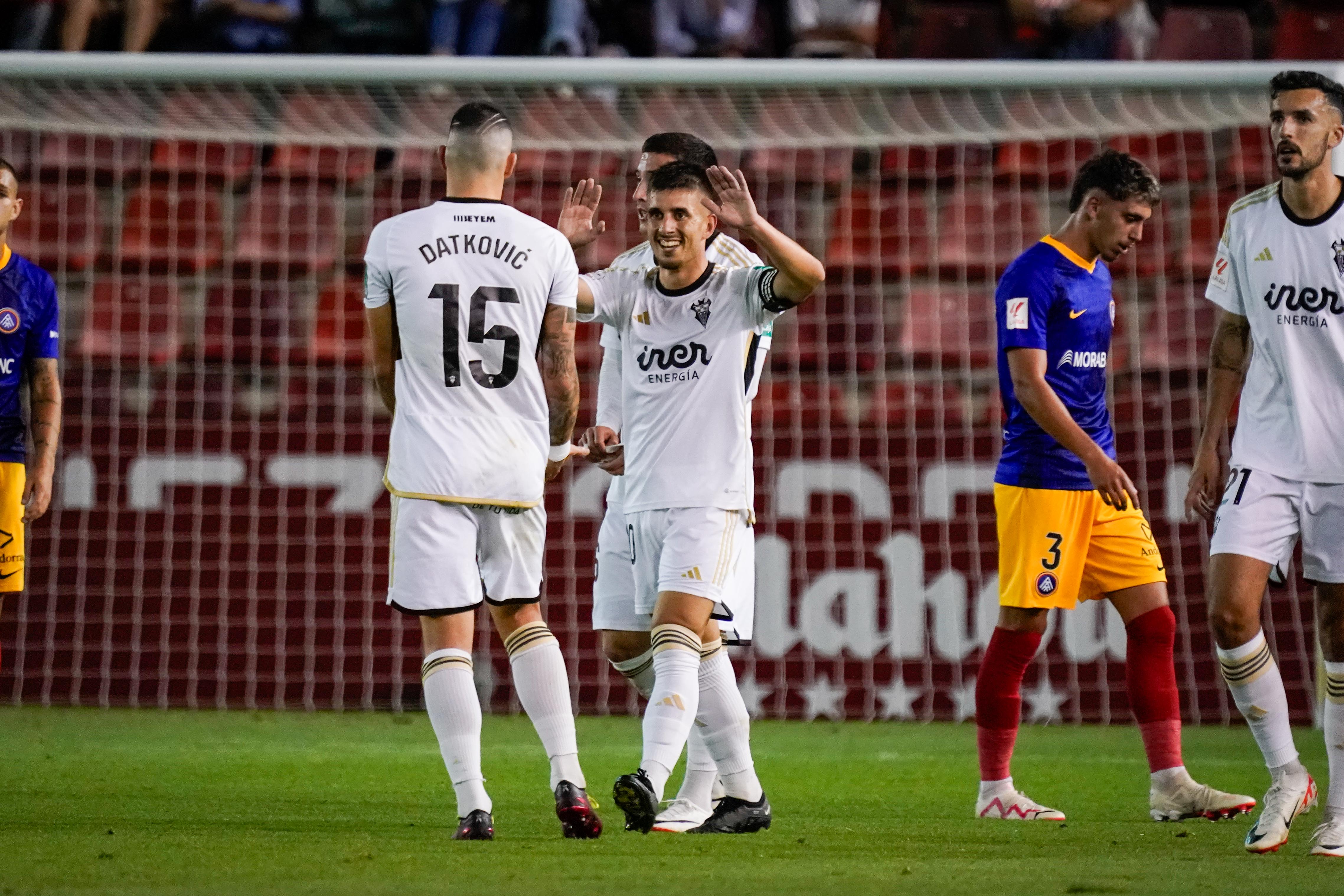 Partido de la jornada 8 de la Segunda División 2023-2024 de la liga de fútbol española, Liga Hypermotion, entre Albacete-Andorra disputado el 30/09/2023 en el Carlos Belmonte