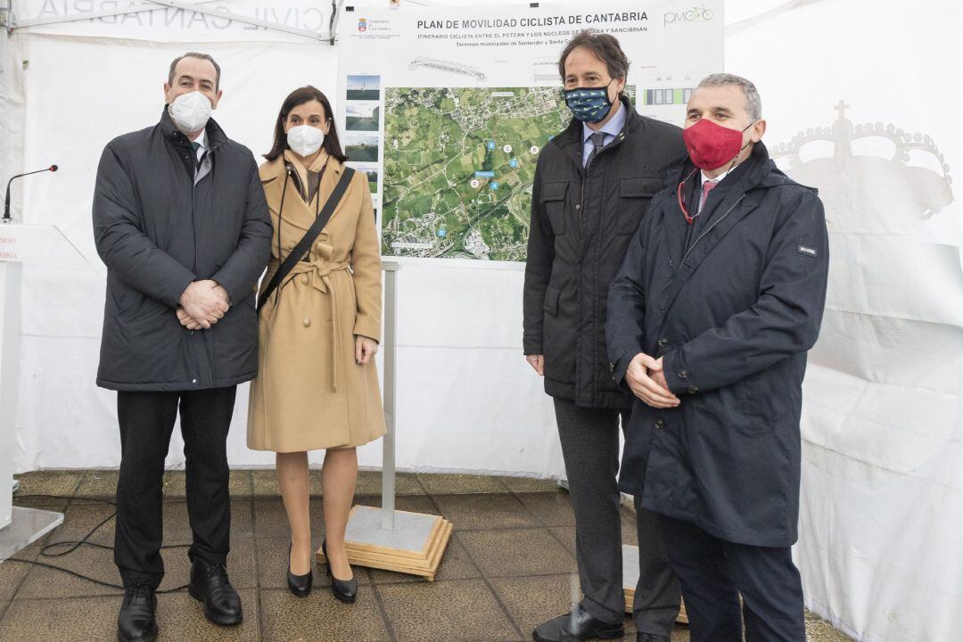 Presentación del carril bici entre Santander y Bezana.