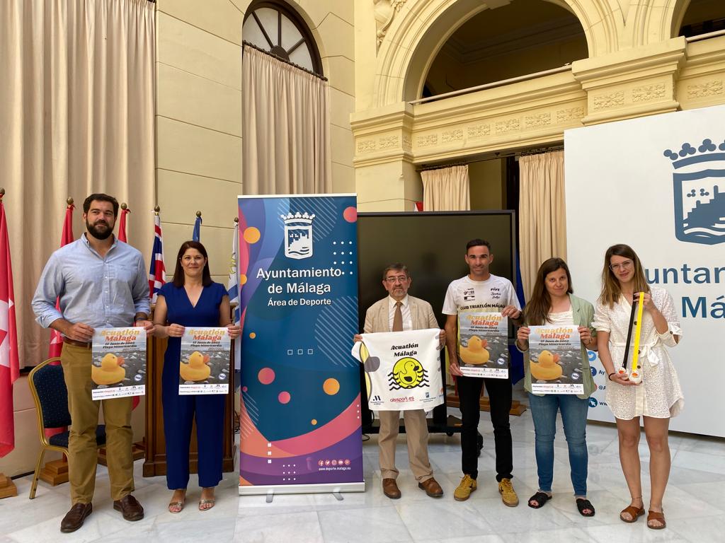 El IV Acuatlón Málaga se celebrará este domingo en la playa de la Misericordia y el Paseo Marítimo Antonio Banderas