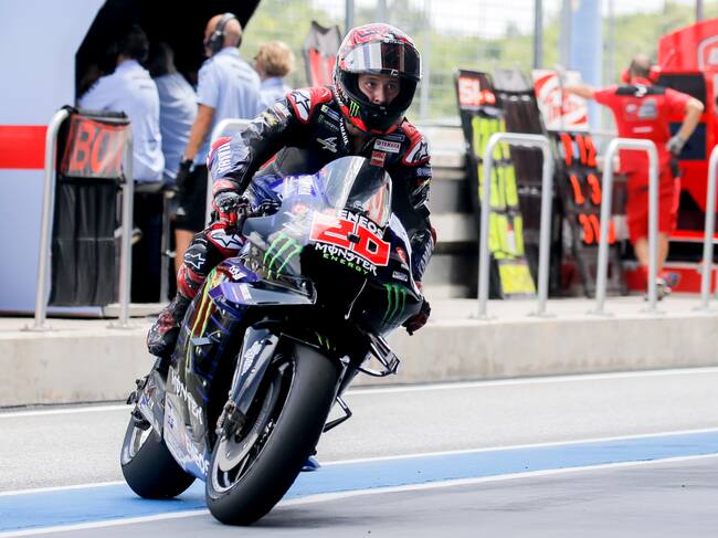 Buriram (Thailand), 01/10/2022.- Fabio Quartararo durante los entrenamentos del Gran Premio de Tailandia (Motociclismo, Ciclismo, Tailandia) EFE/EPA/DIEGO AZUBEL