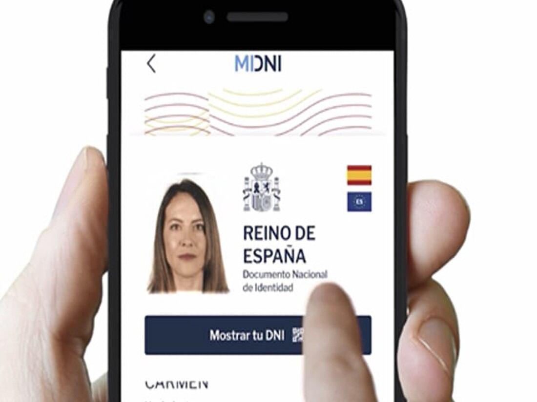 La aplicación MiDNI para el móvil.