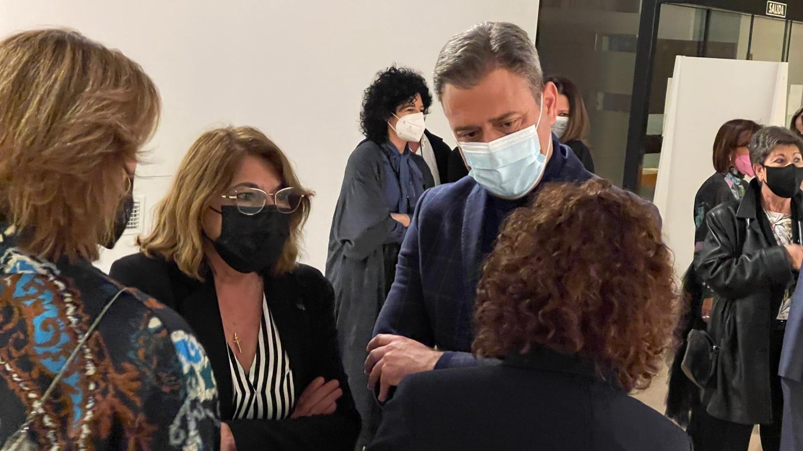 Los consejeros Mabel Campuzano y Marcos Ortuño en un acto cultural en el Palacio de San Esteban. Archivo