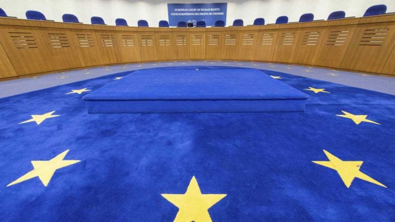 Un salón del Tribunal Europeo de Derechos Humanos en Estrasburgo.