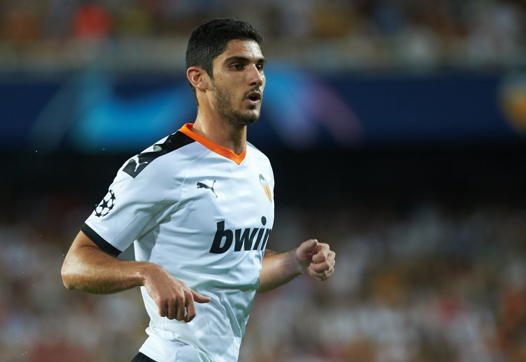 Gonçalo Guedes, con el Valencia.