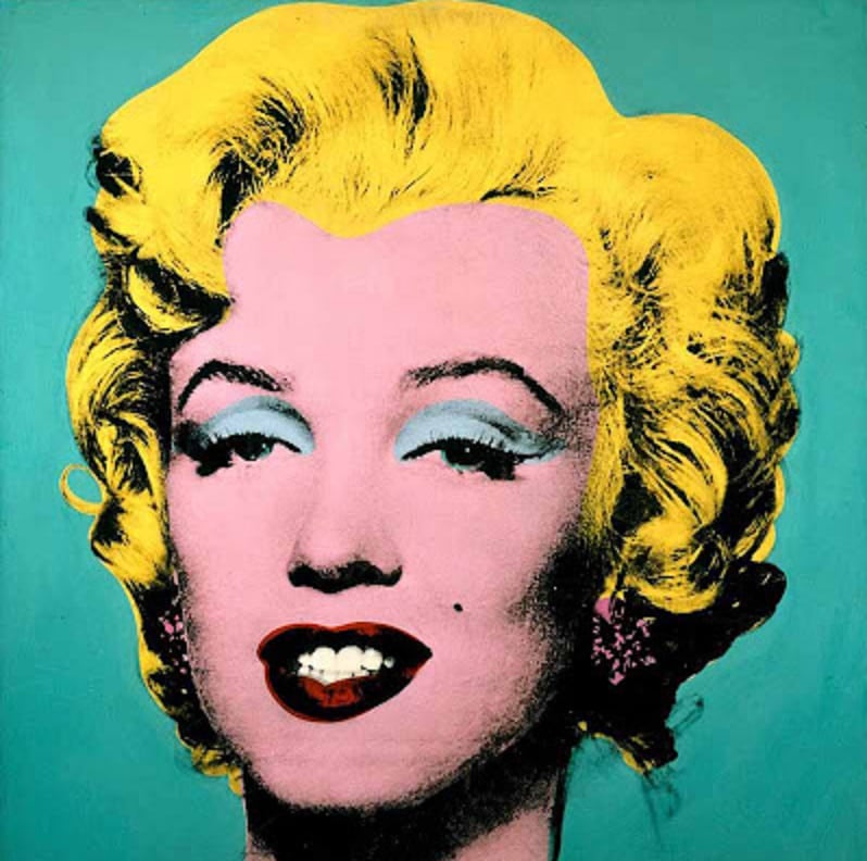 Retrato de Marilyn Monroe de Andy Warhol.