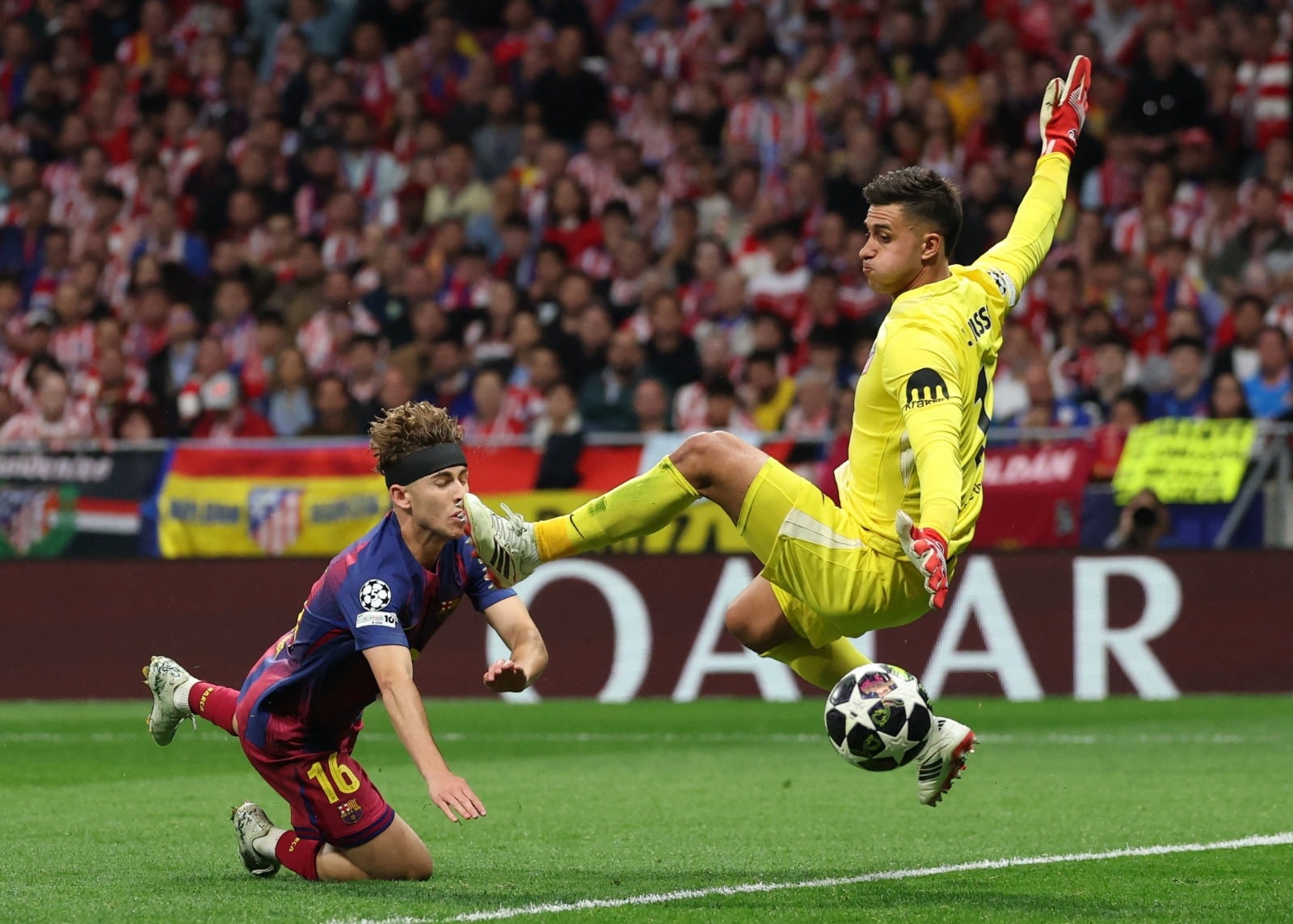 La acción entre Juan Musso y Fermín