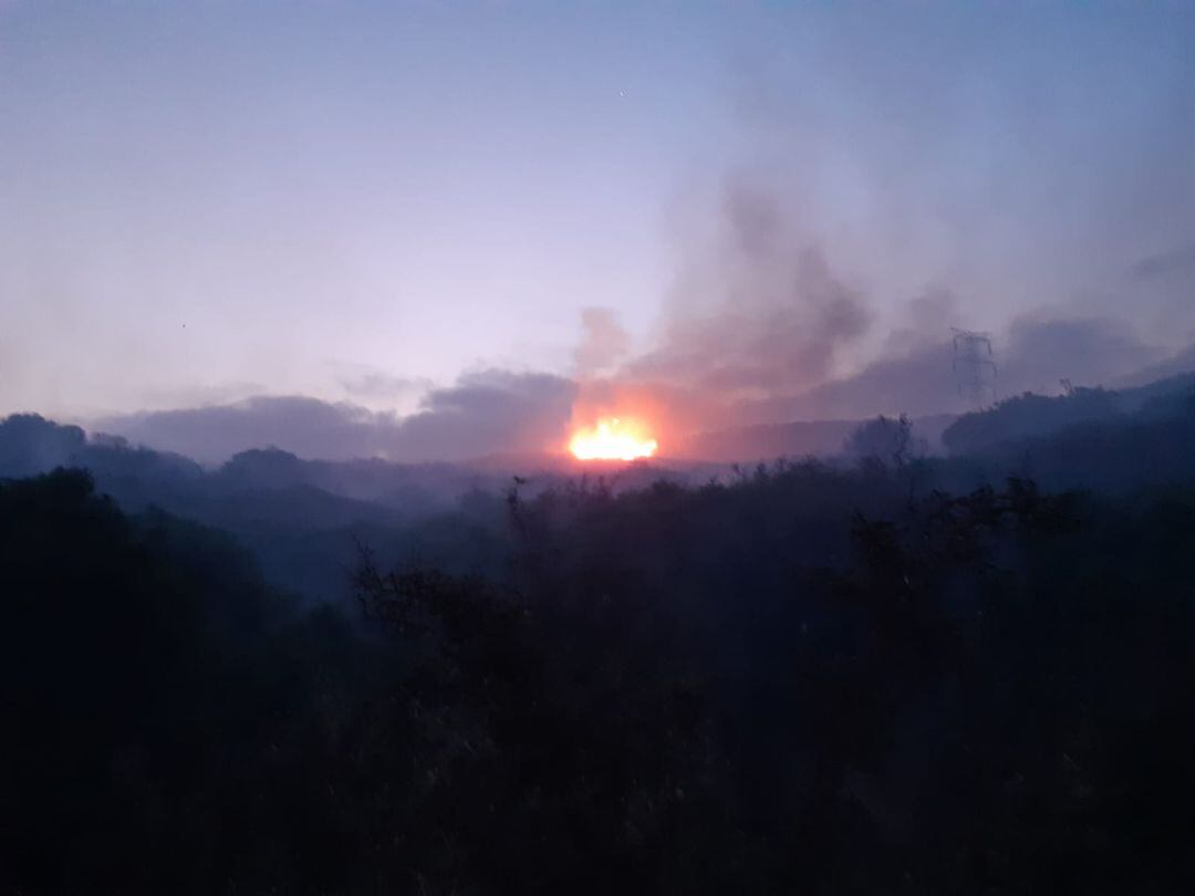 Imagen del suceso a primera hora de hoy.