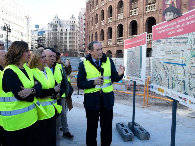 Visita a las obras de la calle Alicante el 12 de febrero de 2024