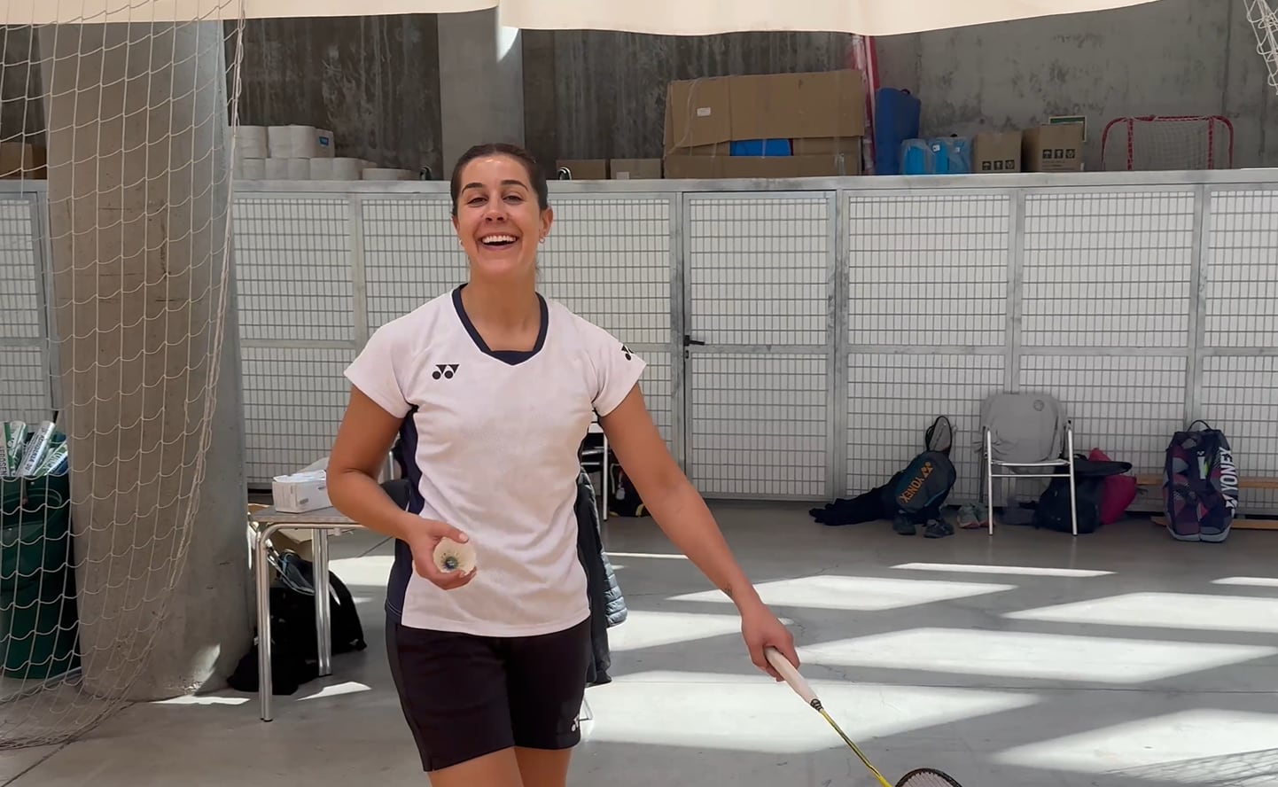 Carolina Marín vuelve a las pistas ocho meses después de su leisón