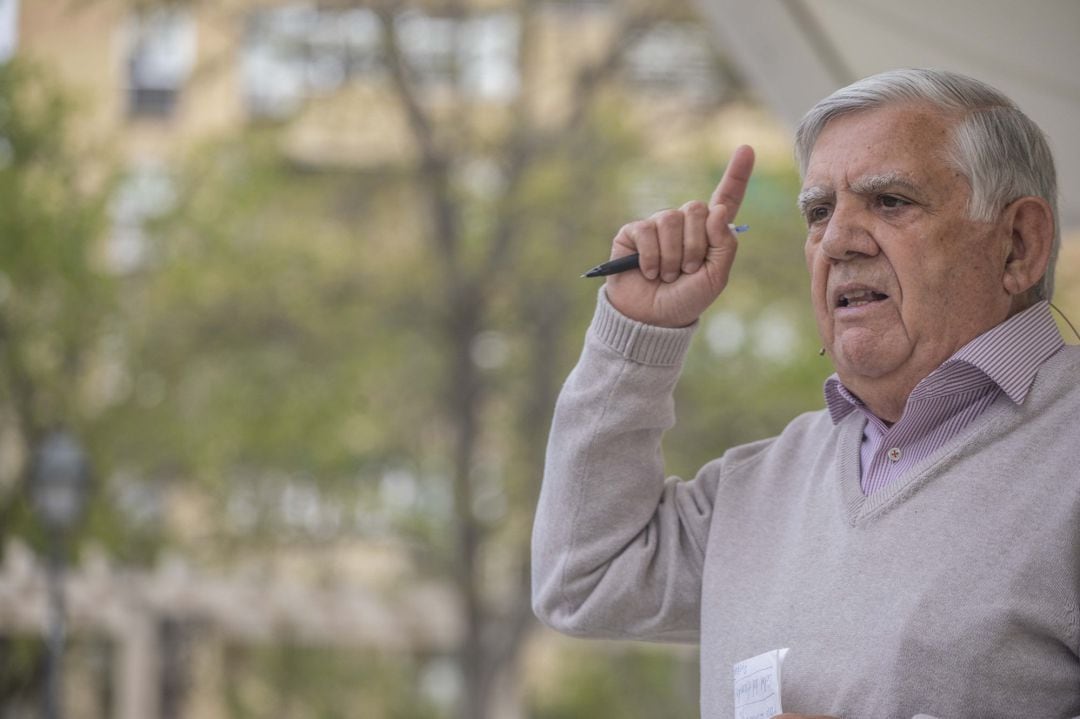 El concejal de Más Madrid Félix López-Rey, el pasado domingo.