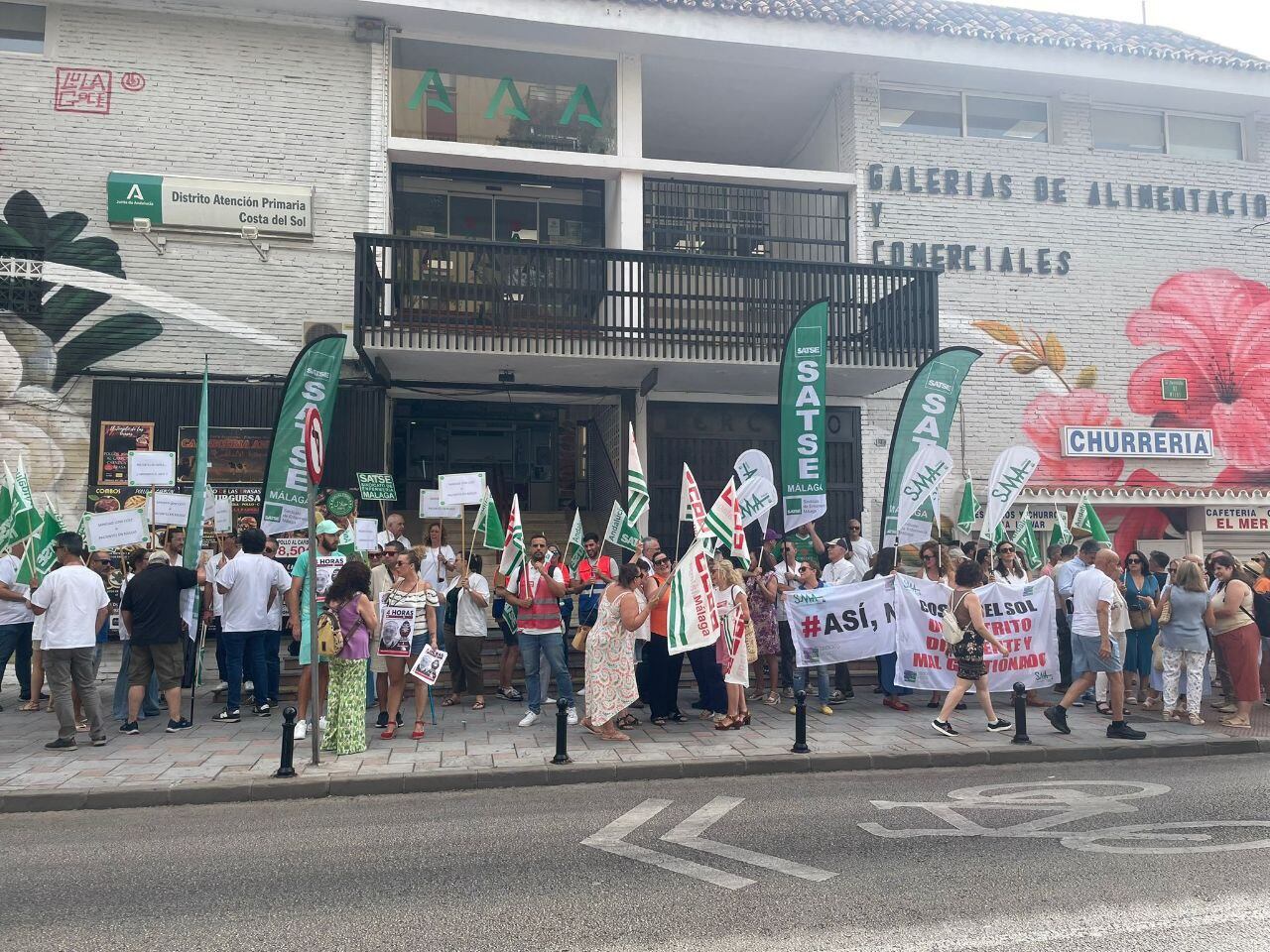 Momento de la protesta