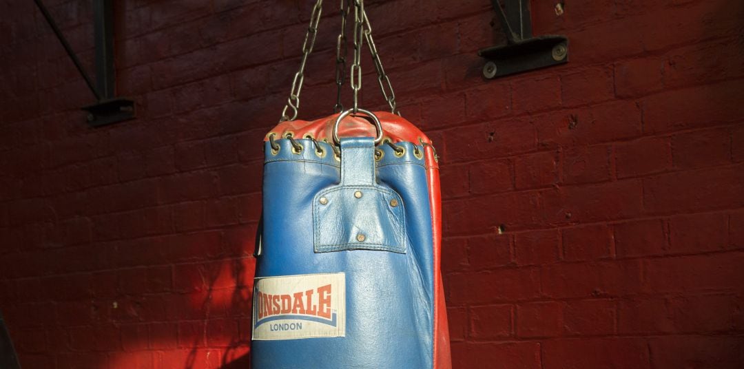 Imagen de archivo de un saco de boxeo