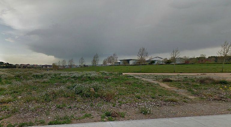 Parcela en la que encuentran los restos de la villa romana de Prado