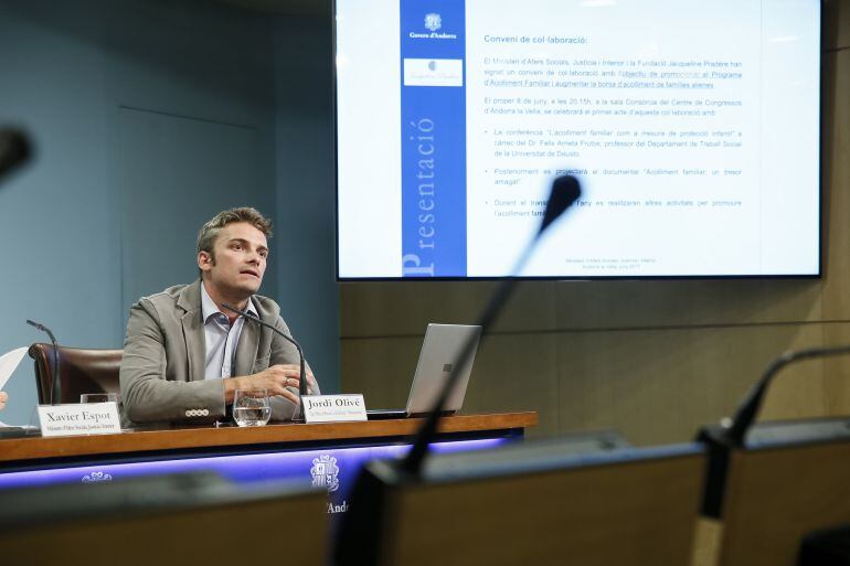 Jordi Olivé presentant les Jornades d'acolliment de l'any passat