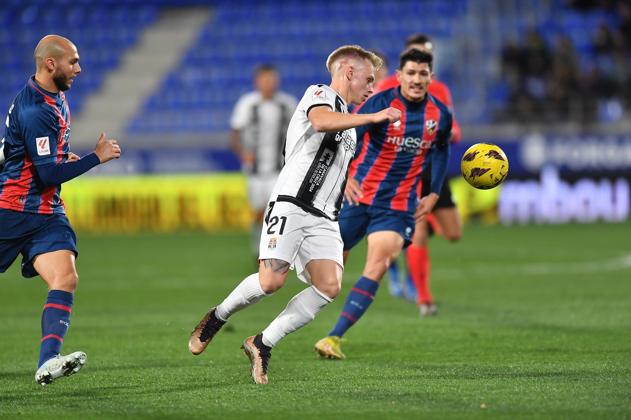 Jansson durante su último partido con el Cartagena