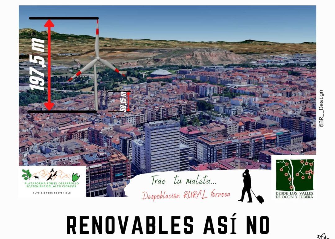 Cartel de la convocatoria en Logroño