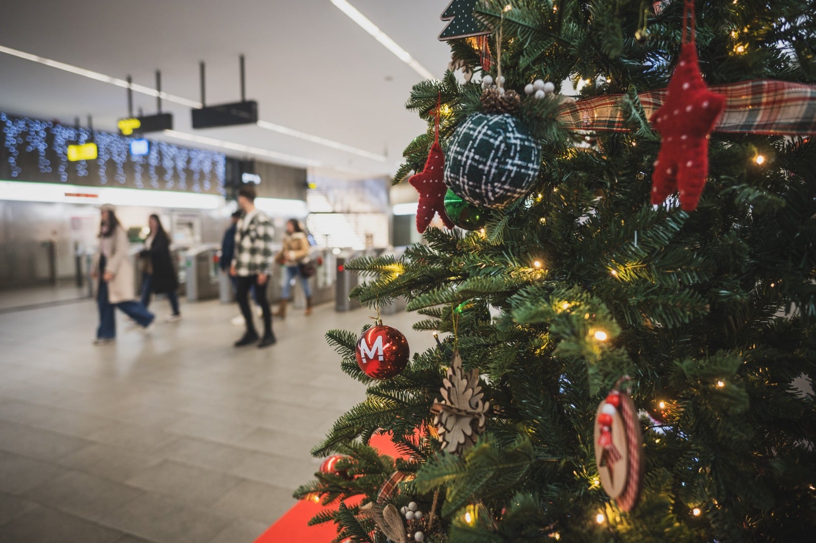 El metro, listo para las fechas navideñas