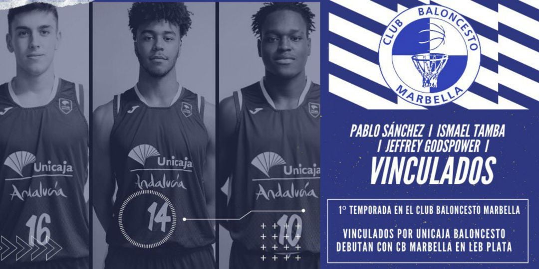 Así anunció el Marbella la llegada de los canteranos del Unicaja