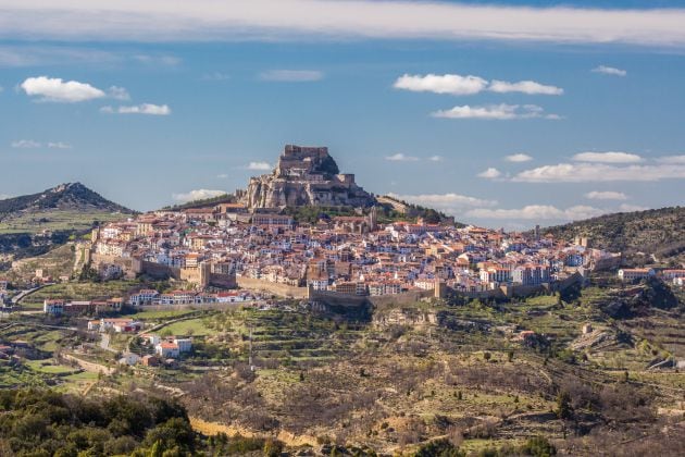 El castillo de Morella, del siglo XIII, corona la montaña