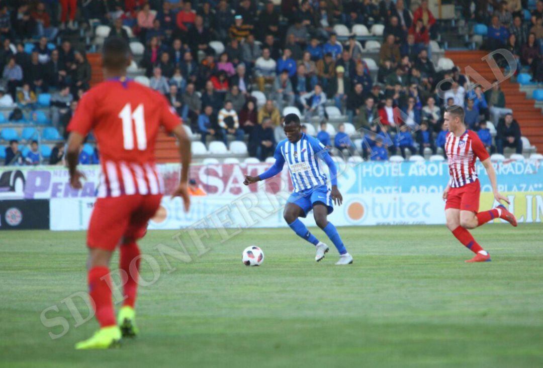 El jugador realizó un gran encuentro frente al Atlético Madrid B