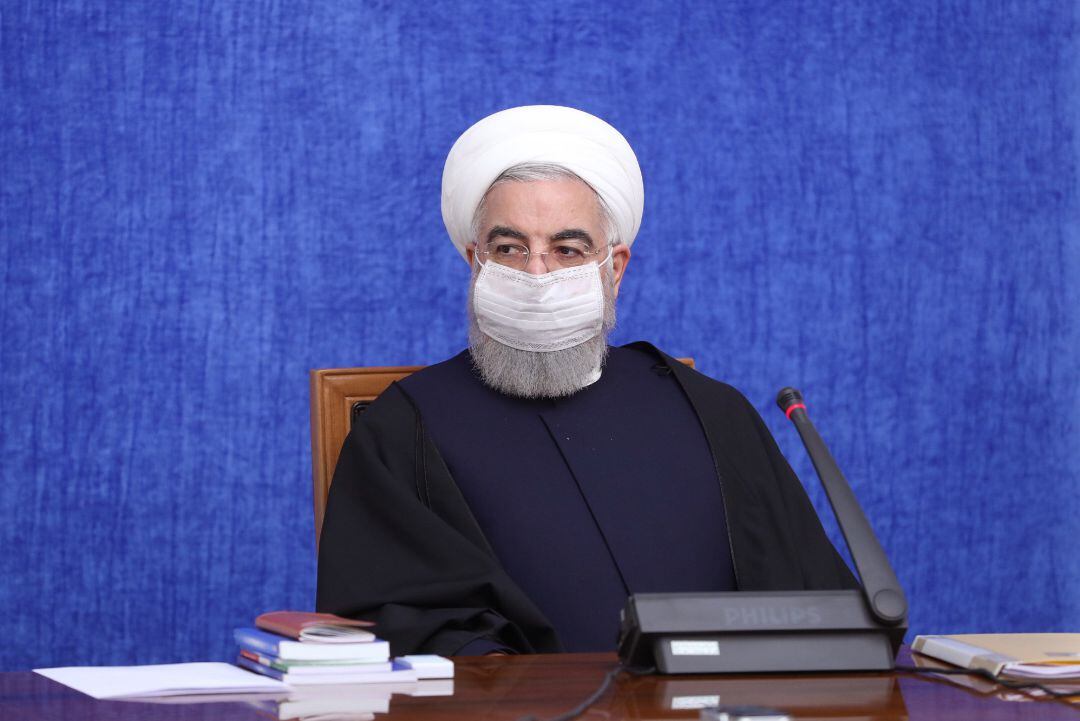 El presidente iraní, Hassan Rouhani, presidiendo una reunión de coordinación de los asuntos económicos del Gobierno.